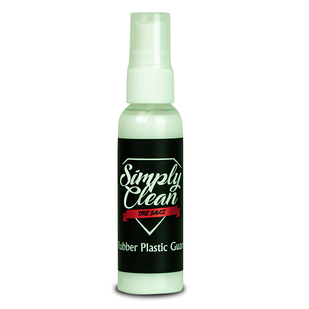 Simply Clean Tire Sauce Two oz Bottle Image.