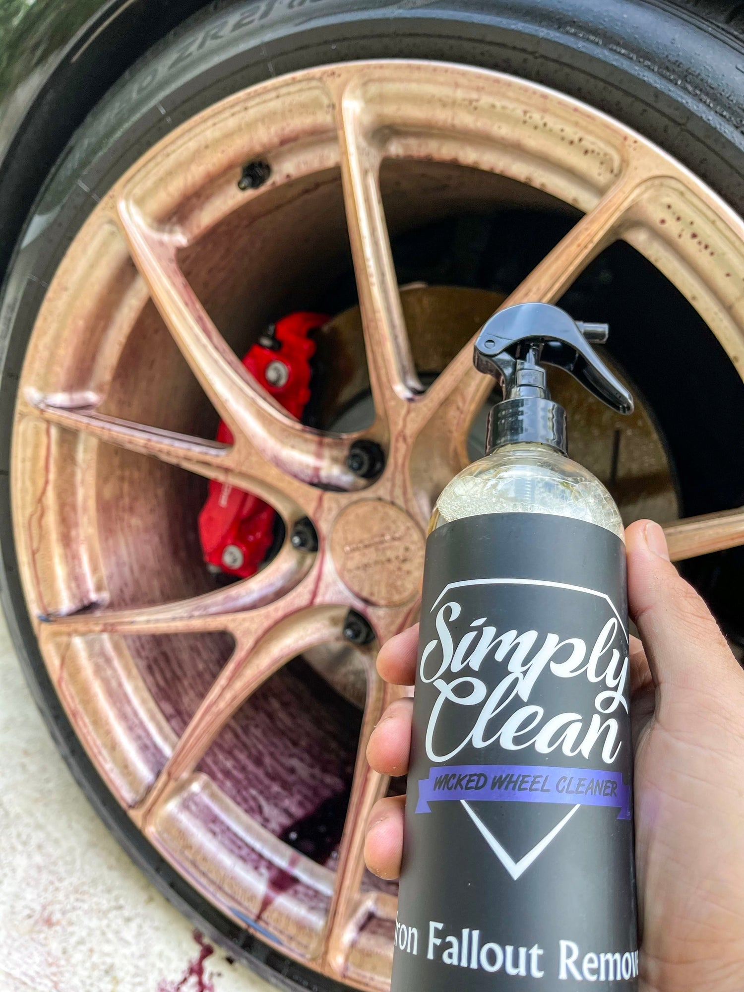 Simply Clean Wicked Wheel Cleaner Bottle Image 